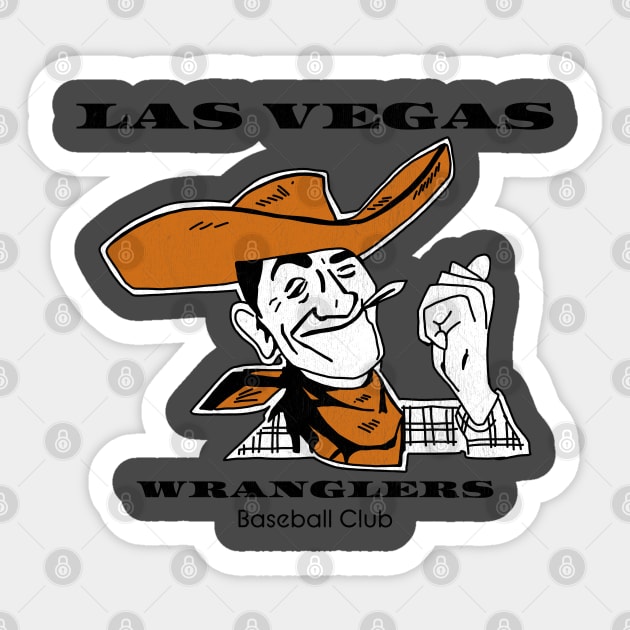 Defunct Las Vegas Wranglers Minor League Baseball 1947 Sticker by LocalZonly